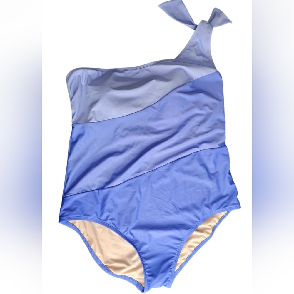 NWOT Aqua‎ Couture 2X One shoulder swimsuit